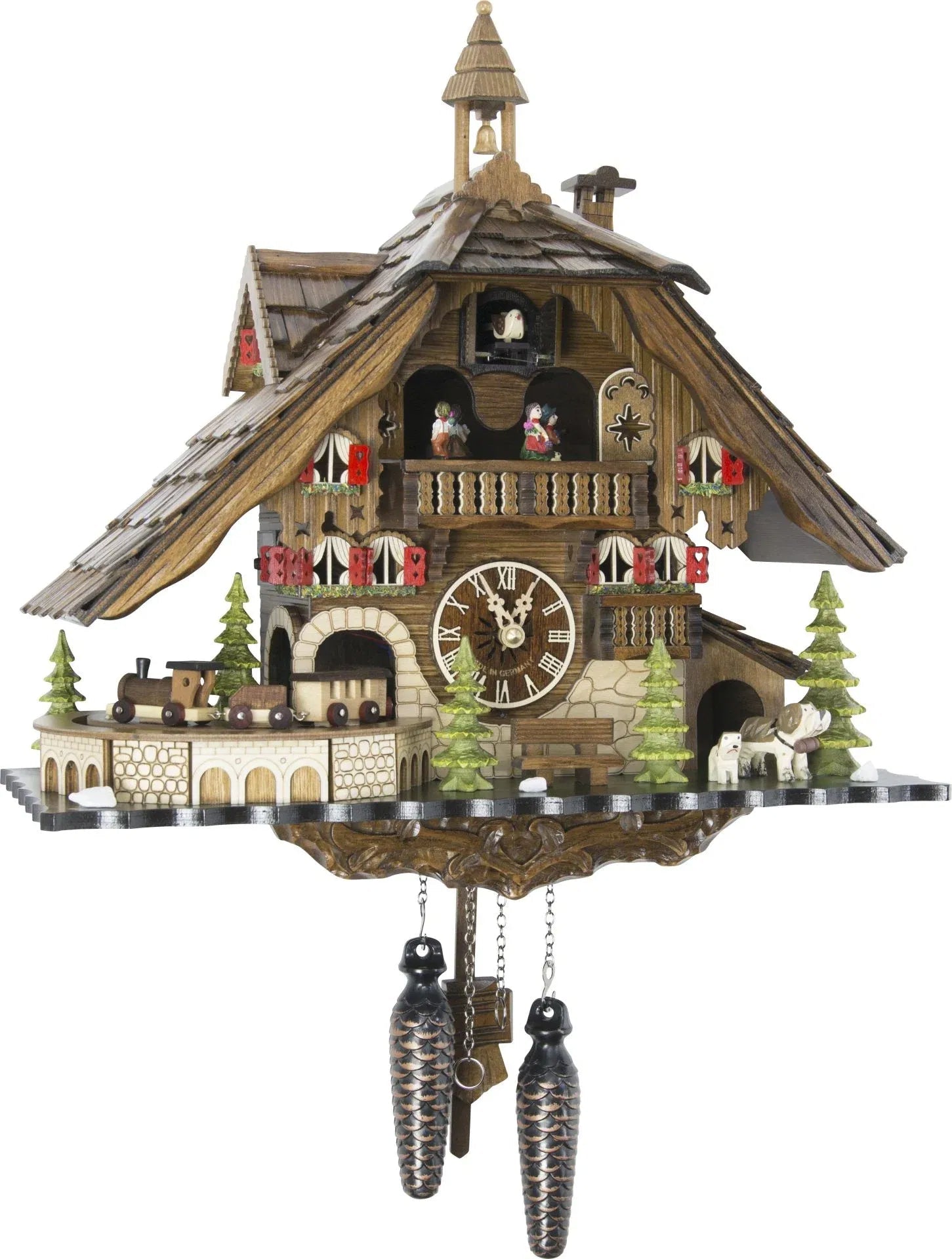Cuckoo Clock Titisee Mountain Lodge - Quartz Chalet 40cm - Engstler - stavogue