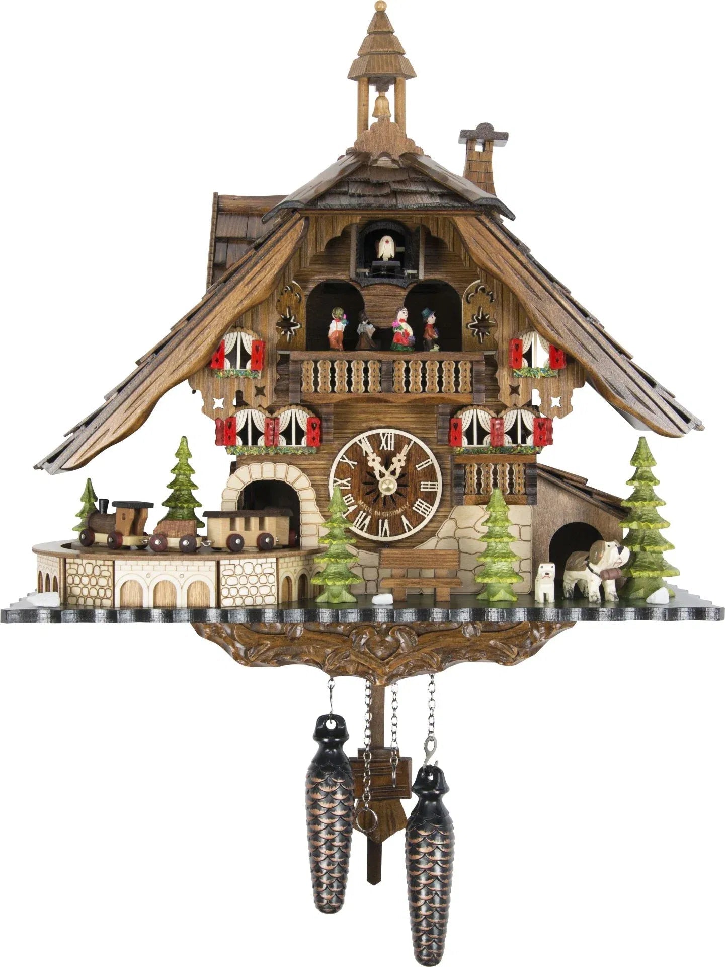 Cuckoo Clock Titisee Mountain Lodge - Quartz Chalet 40cm - Engstler - stavogue
