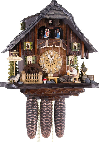 Cuckoo Clock Venediger Cottage - 8 Day Chalet 35cm - Hekas - stavogue