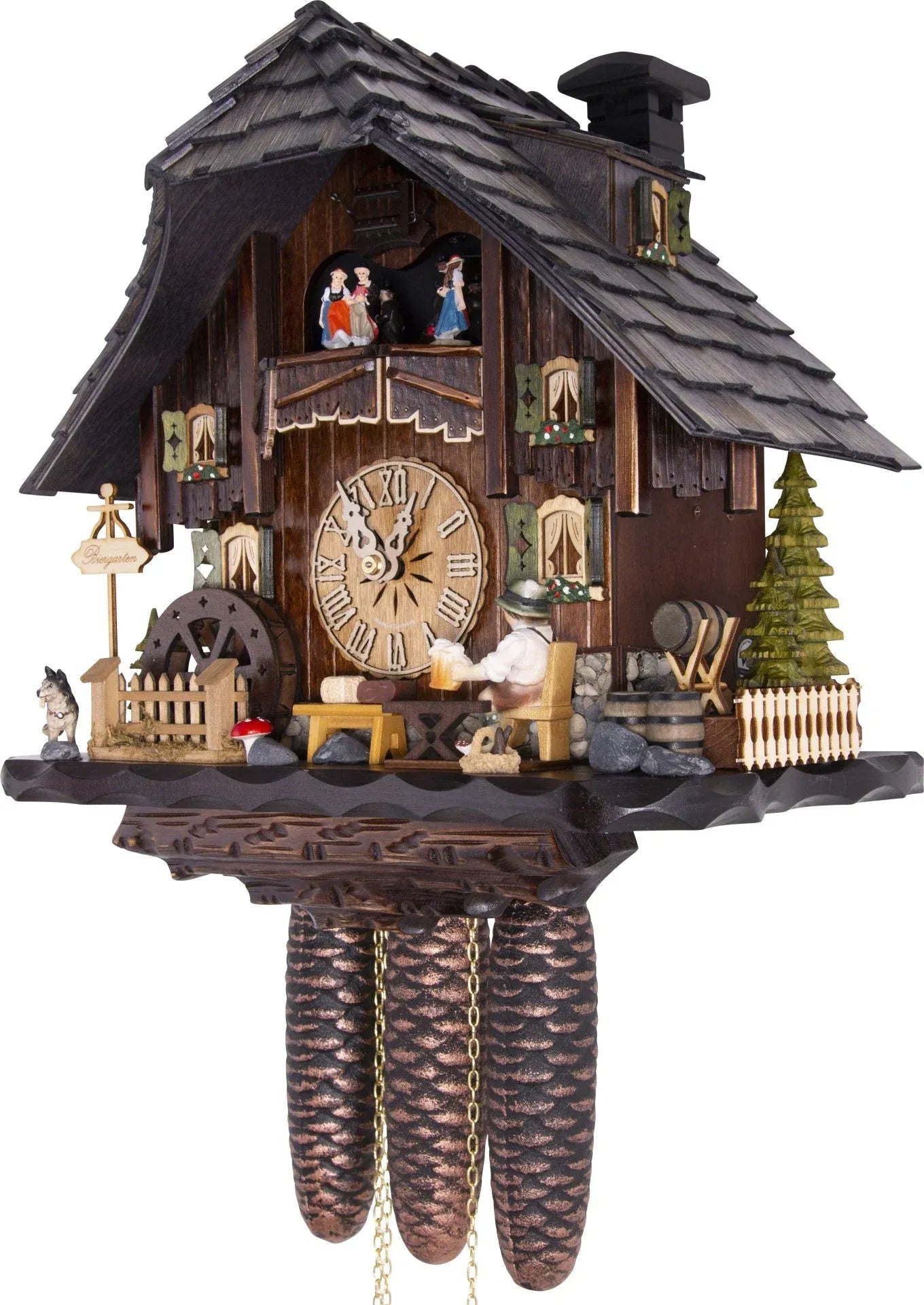 Cuckoo Clock Venediger Cottage - 8 Day Chalet 35cm - Hekas - stavogue