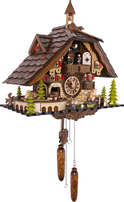Cuckoo Clock Wildparkmühle Railway Station - Quartz Chalet 33cm - Cuckoo - Palace - stavogue