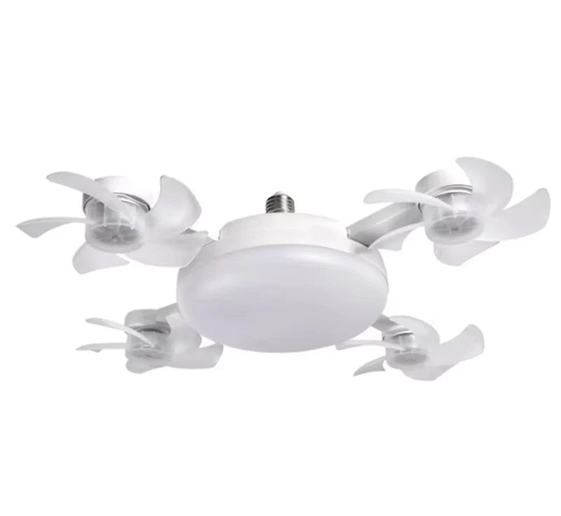 Drone Fan Integrated Light with E27 Screw Creative 3/4/5 Head Remote - Controlled - stavogue