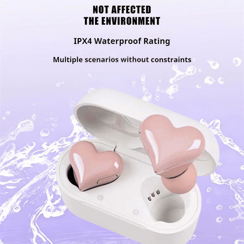 ❤️Early Valentine's Day Sale ❤️Heart Shape Wireless Noise Cancelling In - Ear Gaming Headset with LED Touch Control - stavogue