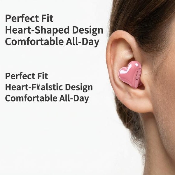 ❤️Early Valentine's Day Sale ❤️Heart Shape Wireless Noise Cancelling In - Ear Gaming Headset with LED Touch Control - stavogue