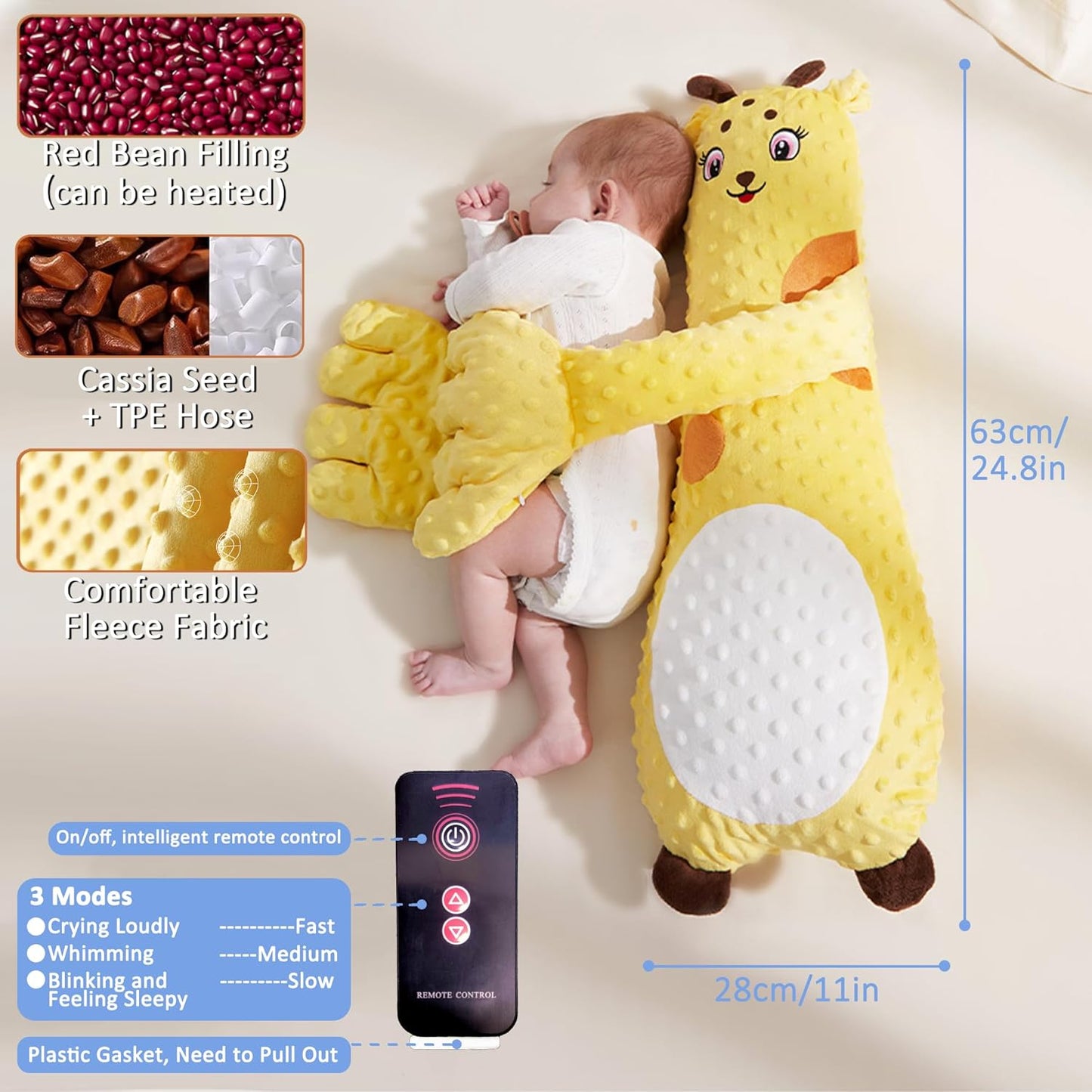 🤱Electric Baby Sleep Patting Doll With Music Remote Control🌟 - stavogue