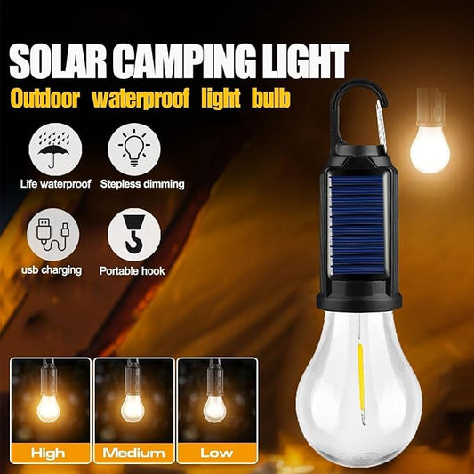 🔥Flash Sale 49% OFF💡Solar Tent Lights USB Rechargeable Led Camping Lantern - stavogue