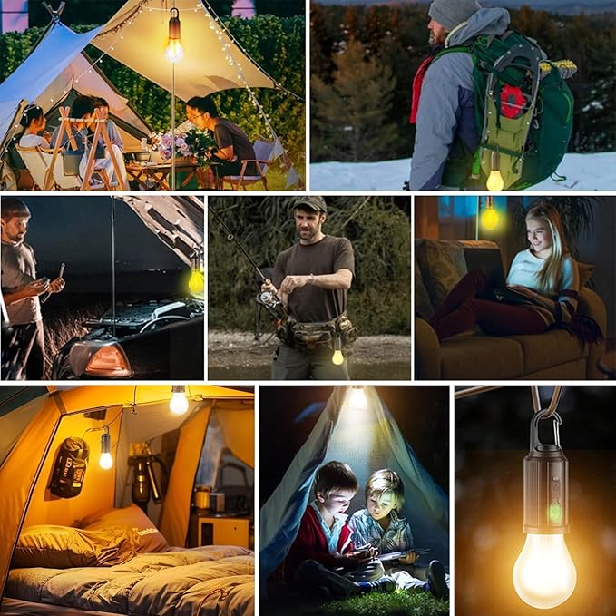 🔥Flash Sale 49% OFF💡Solar Tent Lights USB Rechargeable Led Camping Lantern - stavogue