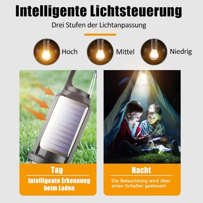 🔥Flash Sale 49% OFF💡Solar Tent Lights USB Rechargeable Led Camping Lantern - stavogue