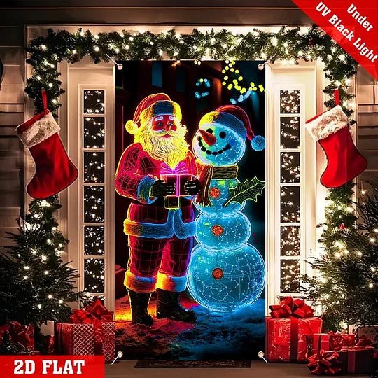 🏆Flash Sale⚡8K+ SOLD!🎅Christmas Door Cover For Instant Holiday Decor✨ - stavogue