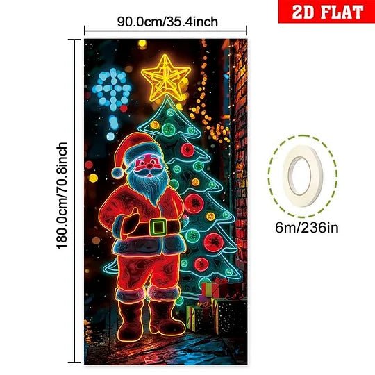 🏆Flash Sale⚡8K+ SOLD!🎅Christmas Door Cover For Instant Holiday Decor✨ - stavogue