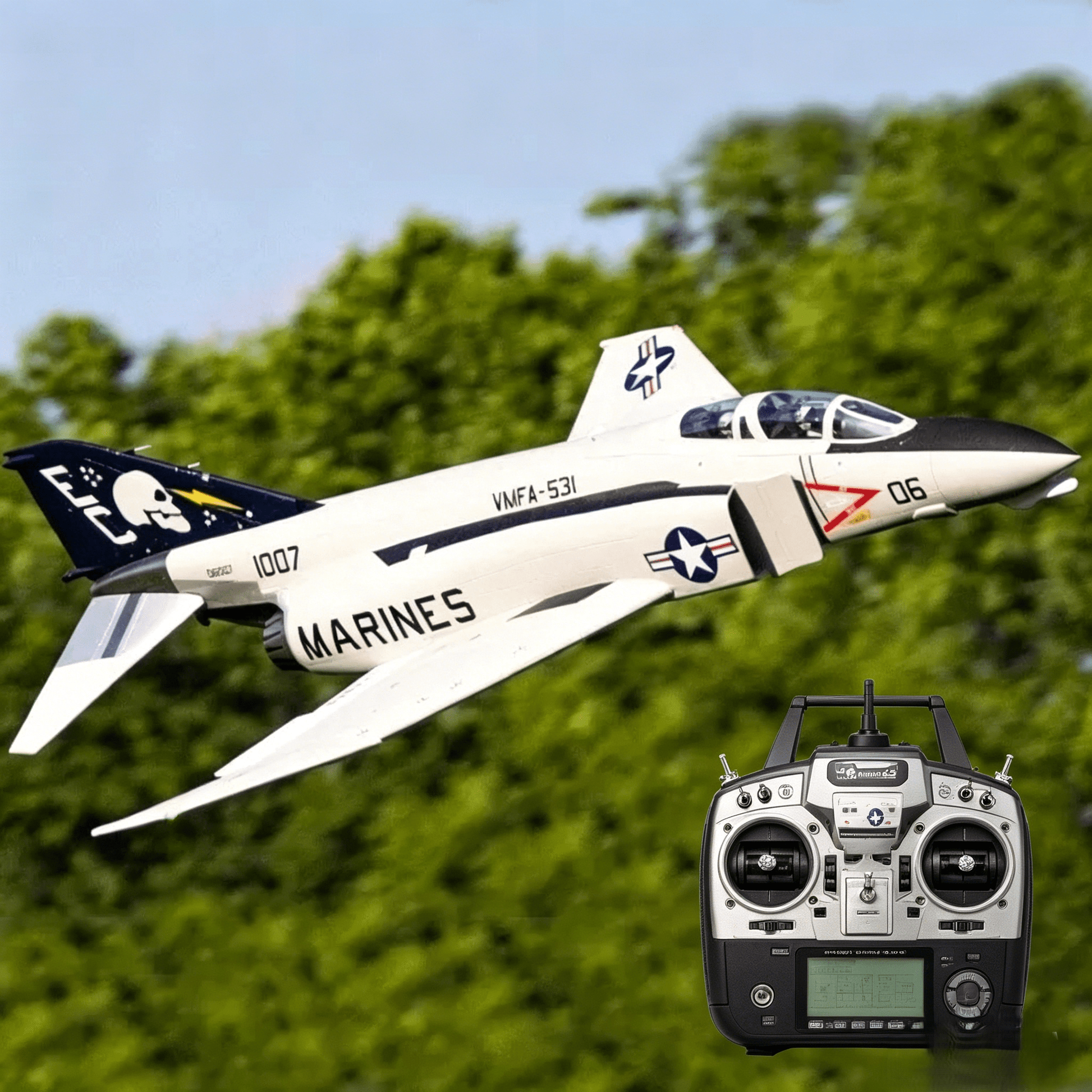 🏆Flash sale⚡Limited stock💥Freewing F - 4D Phantom II 90mm Jet PNP 8S DELUXE✈️ - stavogue