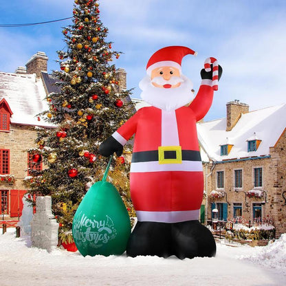 🎅Giant Christmas Inflatable Santa Claus with Candy and Big Gift Bag Outdoor Decor✨ - stavogue