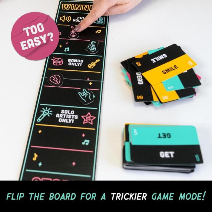 🎤Grab The Mic - Karaoke - Style Game with Microphone, 125 Word Cards, Game Board, Player Tokens - stavogue