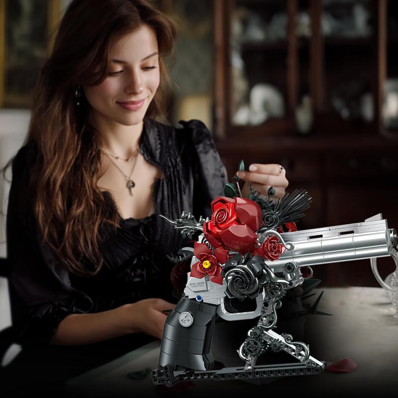 Guns & Roses Building Set Revolver Model Desktop Decoration🔫 - stavogue