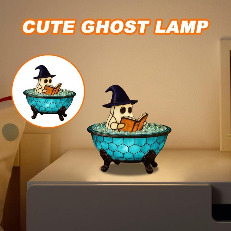 🔥Halloween Pre - sale🎃 - 3D Physical Ghost Bubble Bath Lamp, Ghost - Themed Bathtub Accent Lamp for Halloween Party or Gift - stavogue