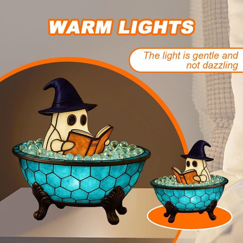 🔥Halloween Pre - sale🎃 - 3D Physical Ghost Bubble Bath Lamp, Ghost - Themed Bathtub Accent Lamp for Halloween Party or Gift - stavogue