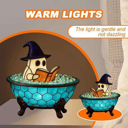 🔥Halloween Pre - sale🎃 - 3D Physical Ghost Bubble Bath Lamp, Ghost - Themed Bathtub Accent Lamp for Halloween Party or Gift - stavogue