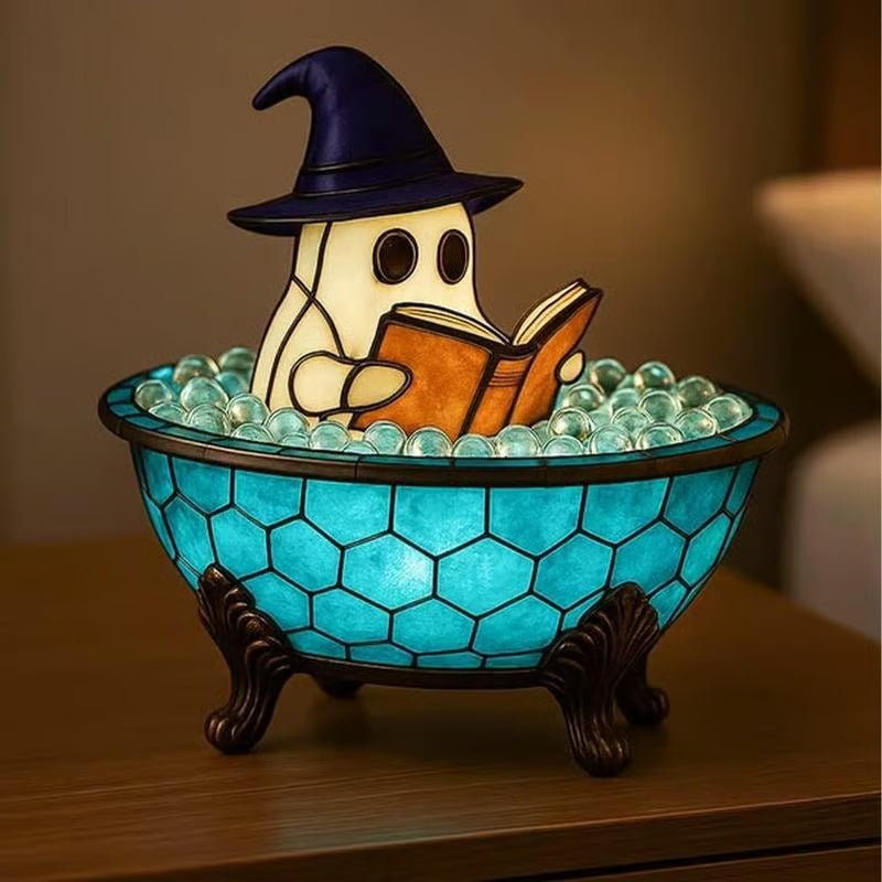 🔥Halloween Pre - sale🎃 - 3D Physical Ghost Bubble Bath Lamp, Ghost - Themed Bathtub Accent Lamp for Halloween Party or Gift - stavogue