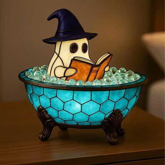 🔥Halloween Pre - sale🎃 - 3D Physical Ghost Bubble Bath Lamp, Ghost - Themed Bathtub Accent Lamp for Halloween Party or Gift - stavogue