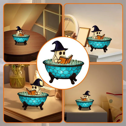 🔥Halloween Pre - sale🎃 - 3D Physical Ghost Bubble Bath Lamp, Ghost - Themed Bathtub Accent Lamp for Halloween Party or Gift - stavogue