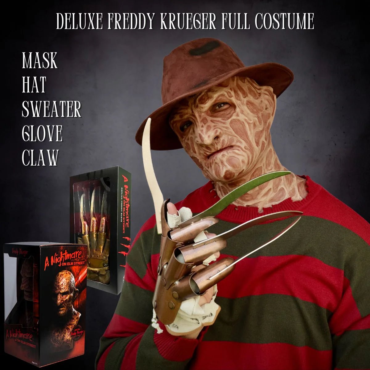 👻Halloween Pre - sale 50% OFF🔥Realistic Freddy Krueger Mask - stavogue