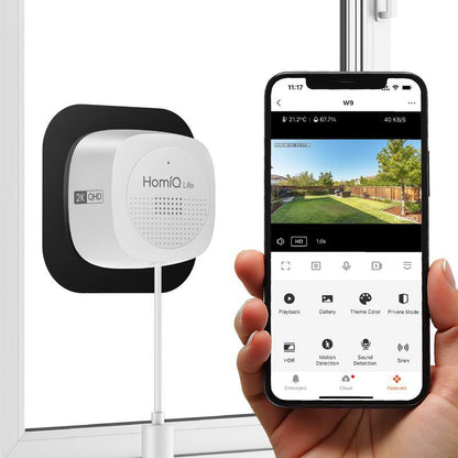 HomiQ Life Window Security Camera 3MP 2K, Indoor WiFi Cameras - stavogue