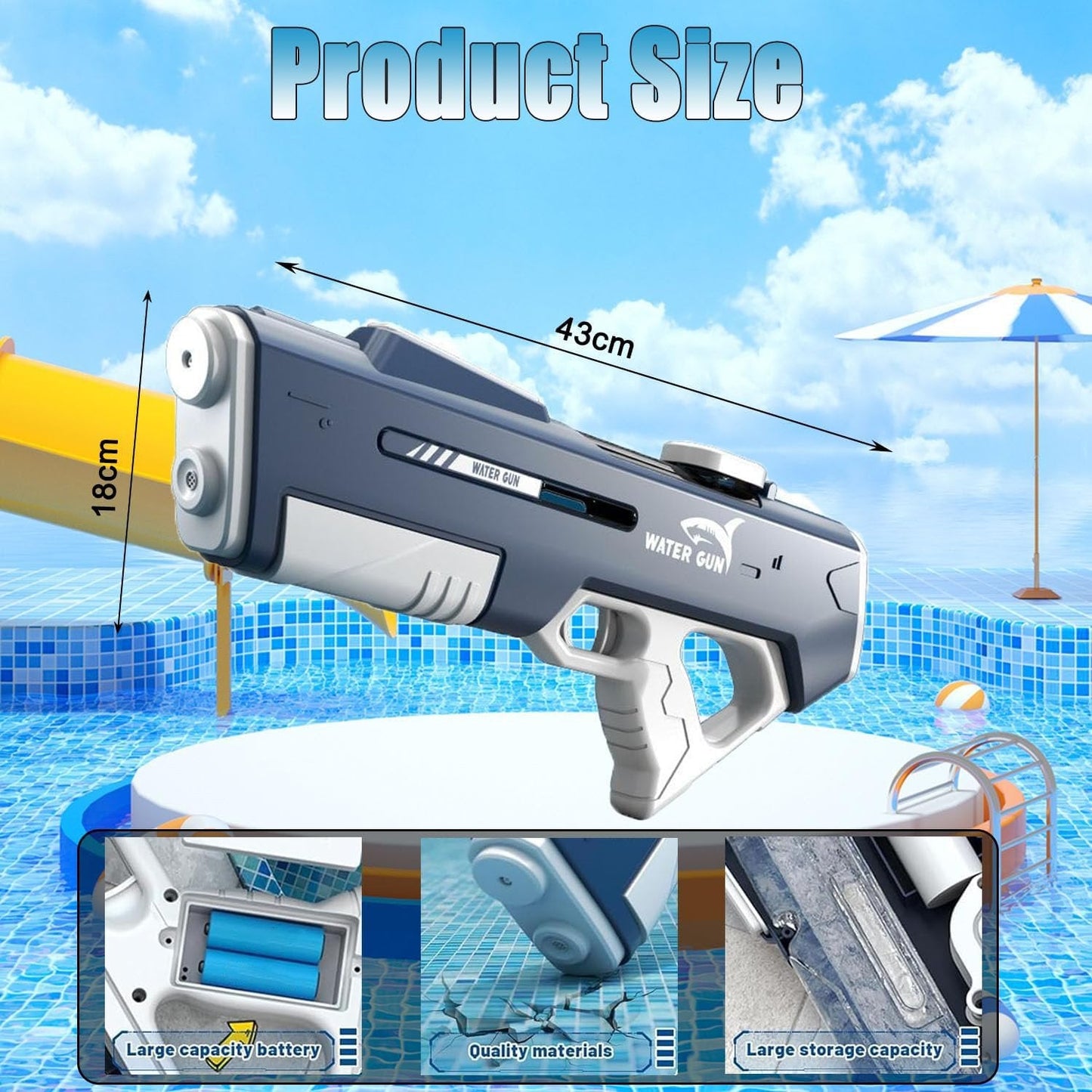 ✨Hot Sale - 40% OFF🔥High - Capacity Automatic Water - Suction Electric Water Blaster Toy🔫 - stavogue