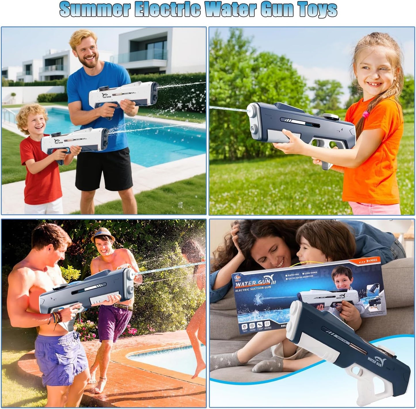 ✨Hot Sale - 40% OFF🔥High - Capacity Automatic Water - Suction Electric Water Blaster Toy🔫 - stavogue