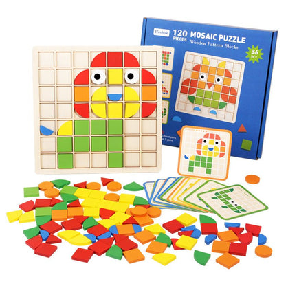 🔥Hot Sale 40% OFF✨Mosaic 3D Stereoscopic Puzzle Board for Cognitive Training（120PCS)🧩 - stavogue