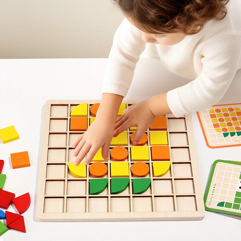 🔥Hot Sale 40% OFF✨Mosaic 3D Stereoscopic Puzzle Board for Cognitive Training（120PCS)🧩 - stavogue