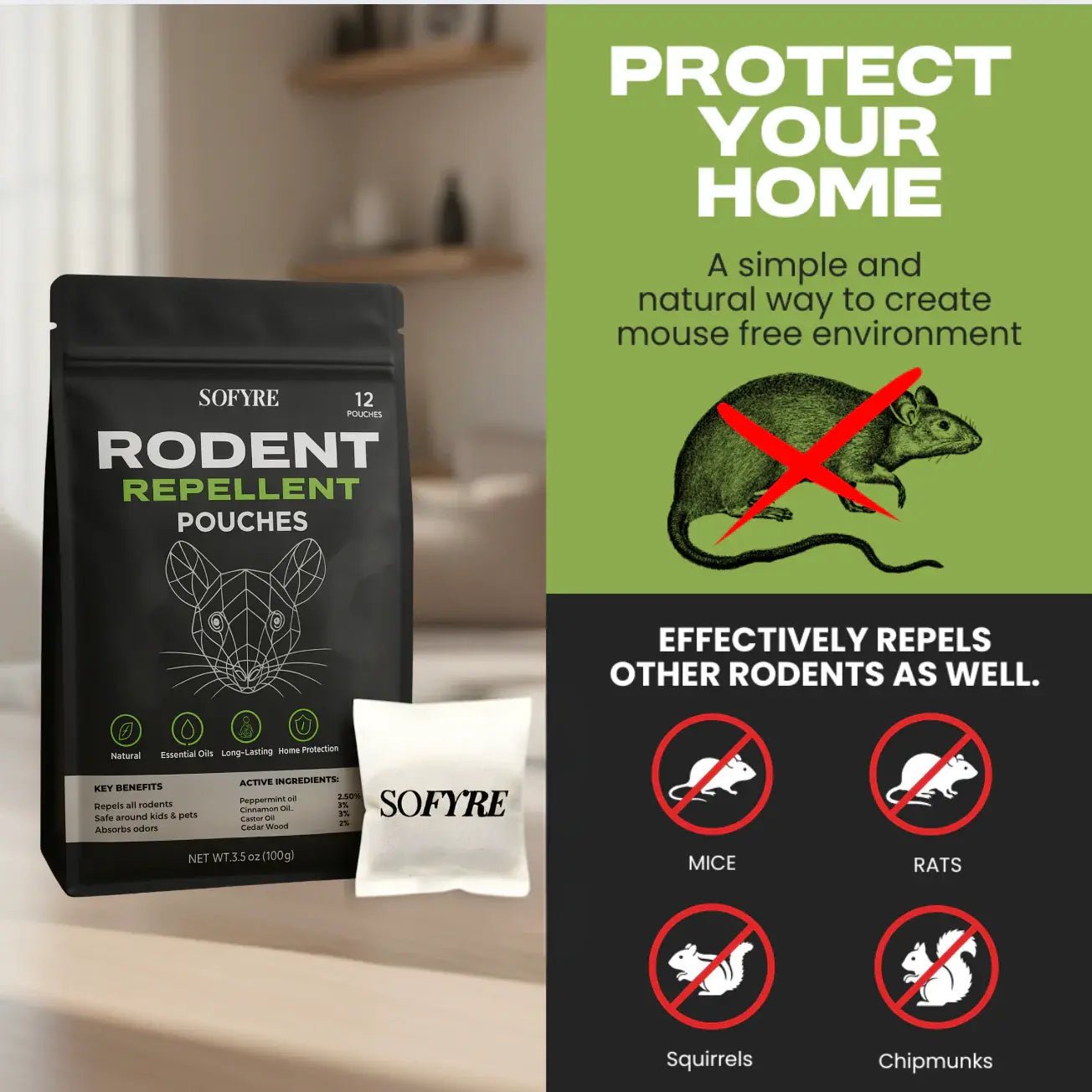 🔥Hot Sale - 50% Off🔥Rodent Repellent Pouches（12 PIECES） - stavogue