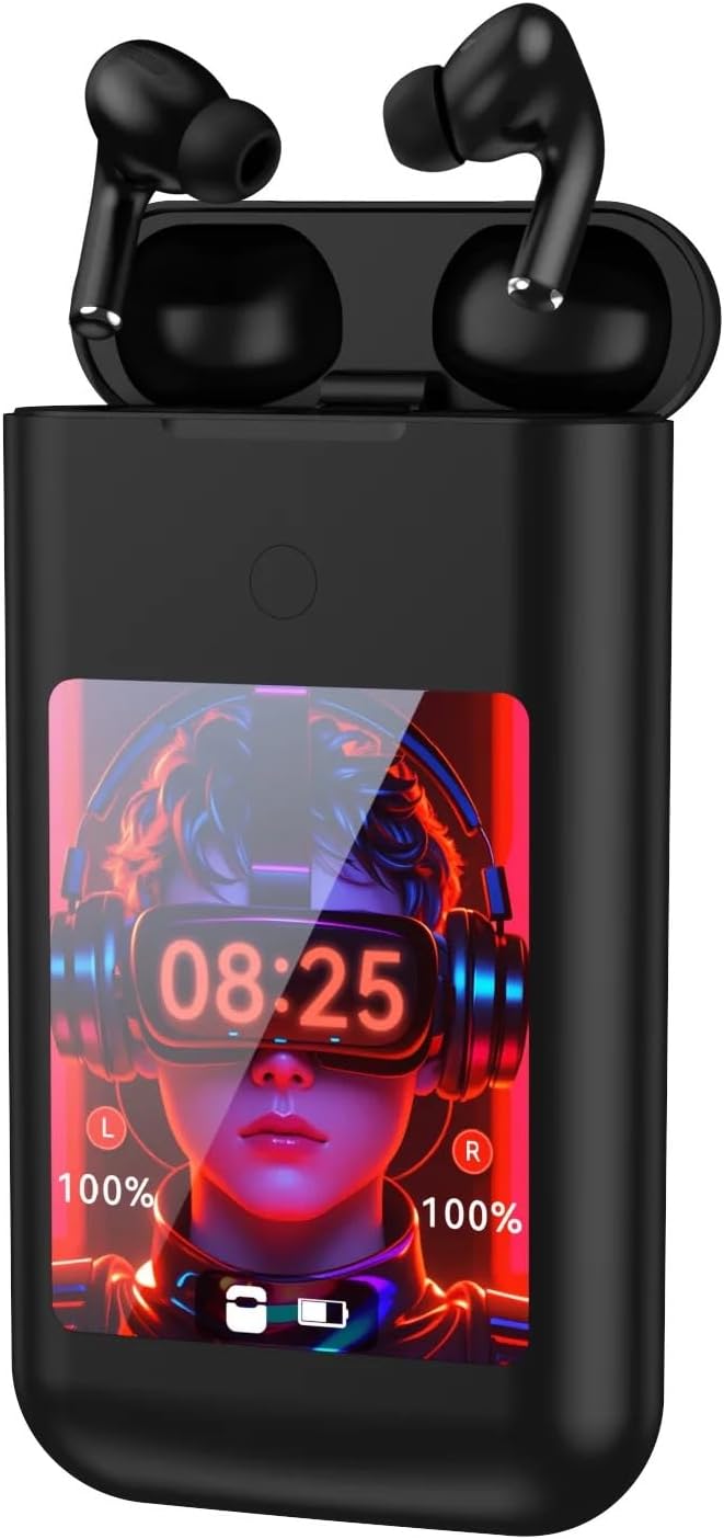 🔥Hot Sale🎧A98Box Touch Screen Control Open Earbuds,Multifunctional Wireless Game Console with Earphone - stavogue