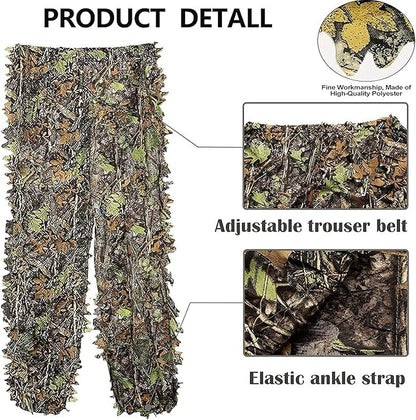 Hunting Ghillie Suit, 3D Leafy Camo Suit Camouflage(Oversize) - stavogue