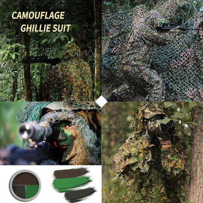 Hunting Ghillie Suit, 3D Leafy Camo Suit Camouflage(Oversize) - stavogue