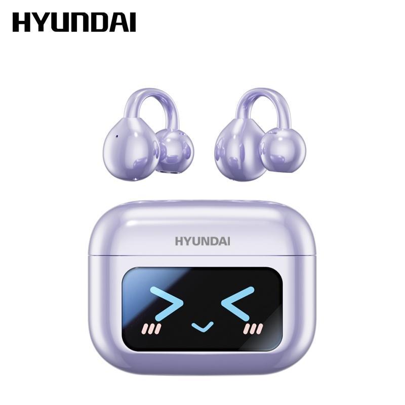 HYUNDAI M100 Clip - On Ear Headphones with Audio - Visual Touch Screen, Wireless Audio Headphones - stavogue
