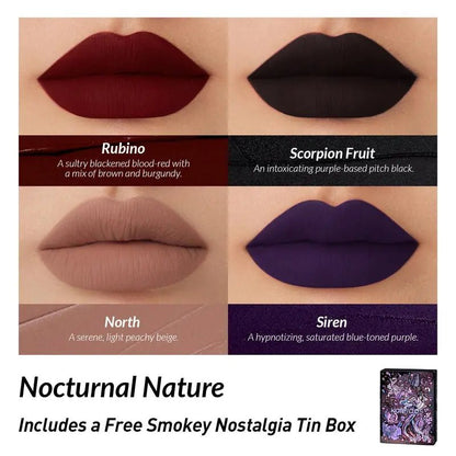 💄Kaleidos Cloud Lab Lip Clay - Gothic Shades | Velvety Matte, Lightweight & Long - Lasting - stavogue