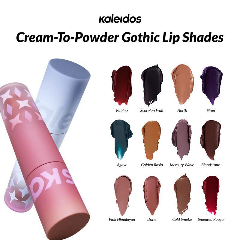 💄Kaleidos Cloud Lab Lip Clay - Gothic Shades | Velvety Matte, Lightweight & Long - Lasting - stavogue