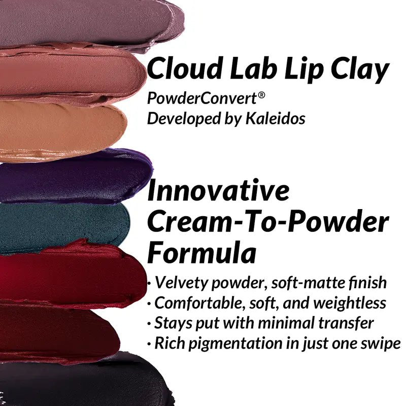 💄Kaleidos Cloud Lab Lip Clay - Gothic Shades | Velvety Matte, Lightweight & Long - Lasting - stavogue