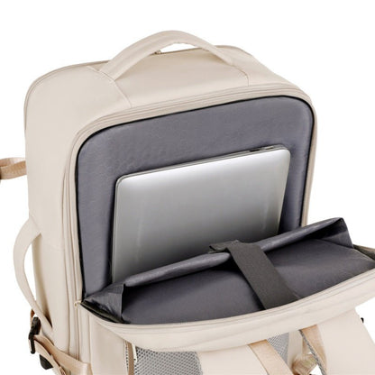 ✨LAST DAY 49% OFF🔥🎒Grey Leather Waterproof Anti - Theft Business Backpack - Large Travel & Hiking Carry - On for Men ✈️ - stavogue