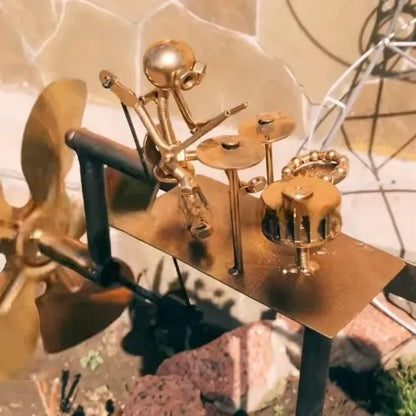 🔥Last Day 50% OFF🥁Handmade Metal Rock Band Windmill🎁(Includes a 70cm bracket) - stavogue