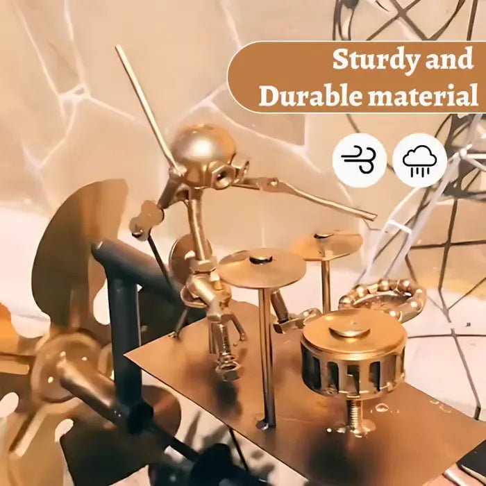🔥Last Day 50% OFF🥁Handmade Metal Rock Band Windmill🎁(Includes a 70cm bracket) - stavogue