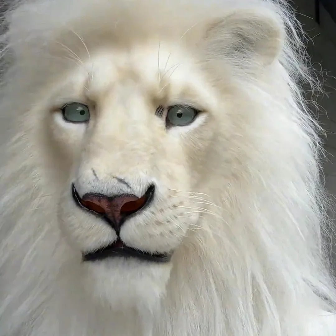 ✨Limited Edition Handmade Latex White Lion Head Cover🦁 - stavogue