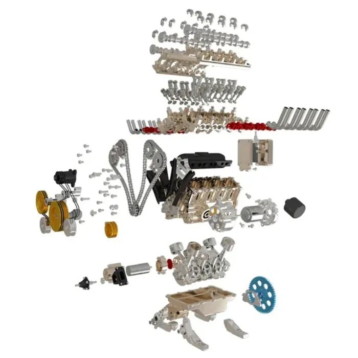 🔥Limited Time 49% OFF⚡ - 8 - Cylinder Full Metal Car Engine Model - stavogue