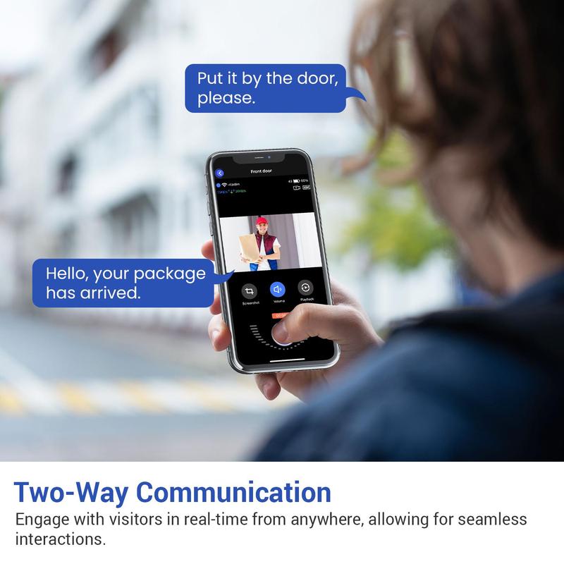 🔥Limited Time 50% OFF🔥 - Smart Wireless Video Camera Doorbell with Chime - 2.4G WiFi AI Human Detection Camera Doorbell with Two - way Audio Intercom - stavogue