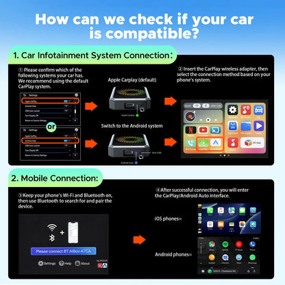 🔥Limited Time 50% OFF⚡2026 Wired to Wireless Carplay Adapter with Built - in Netflix/YouTube/TikTok APP - stavogue