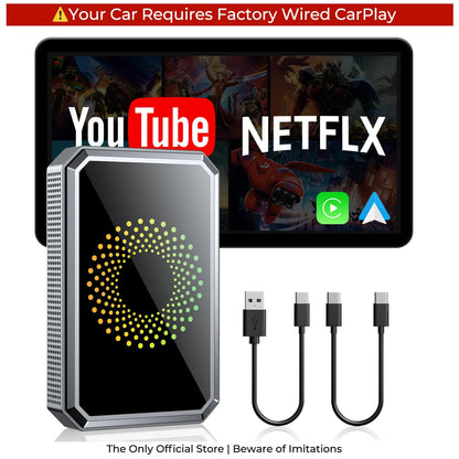 🔥Limited Time 50% OFF⚡2026 Wired to Wireless Carplay Adapter with Built - in Netflix/YouTube/TikTok APP - stavogue