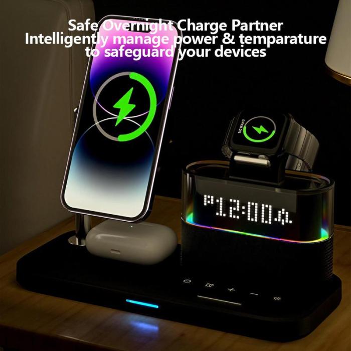 🔥Limited Time 50% OFF🔥5 - in - 1 Wireless Multifunctional Charger with Clock - stavogue