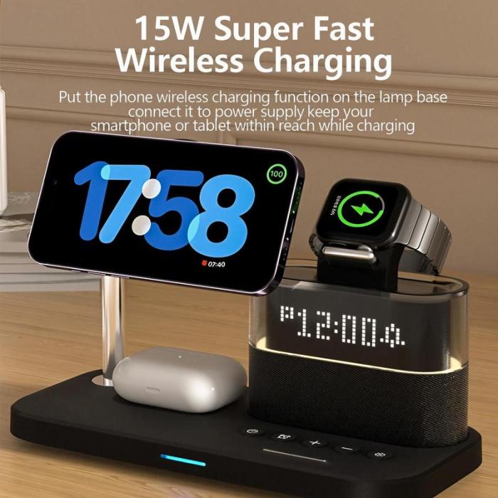 🔥Limited Time 50% OFF🔥5 - in - 1 Wireless Multifunctional Charger with Clock - stavogue