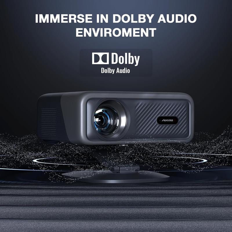 🔥Limited Time 50% OFF⚡AuKing 800 ANSI Lumen Portable Projector 1080P Support 4K Gaming | Netflix Certified Outdoor Movie Projector - stavogue