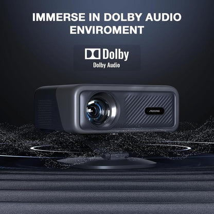 🔥Limited Time 50% OFF⚡AuKing 800 ANSI Lumen Portable Projector 1080P Support 4K Gaming | Netflix Certified Outdoor Movie Projector - stavogue